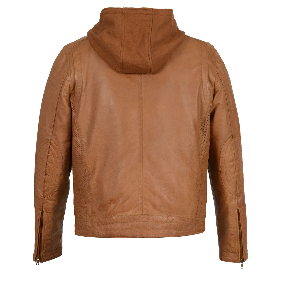 Milwaukee Leather SFM1845 Men's Saddle Fashion Casual Leather Jacket with Removable Hoodie - Image 2