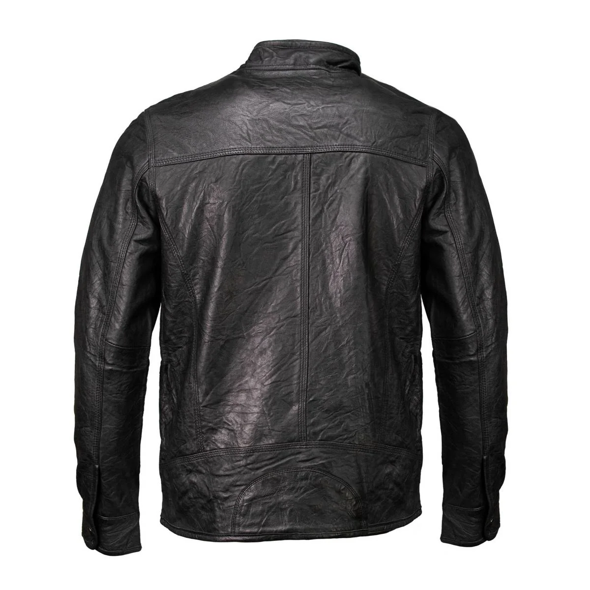 Milwaukee Leather SFM1866 Men's Classic Black Premium Leather Motorcycle Style Jacket with Zipper Front - Image 5