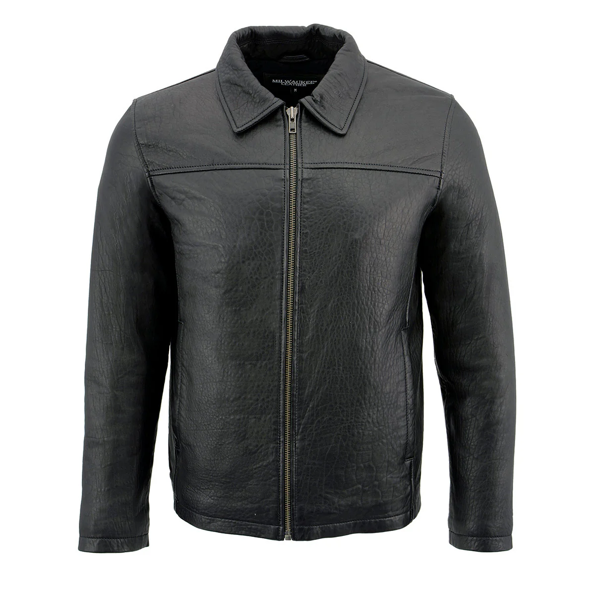 Milwaukee Leather SFM1875 Men's New Zealand Lambskin Leather with Shirt Style Collar - Image 6