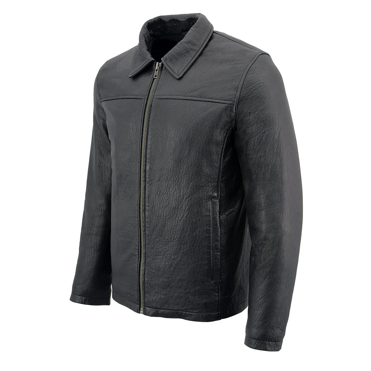 Milwaukee Leather SFM1875 Men's New Zealand Lambskin Leather with Shirt Style Collar - Image 8