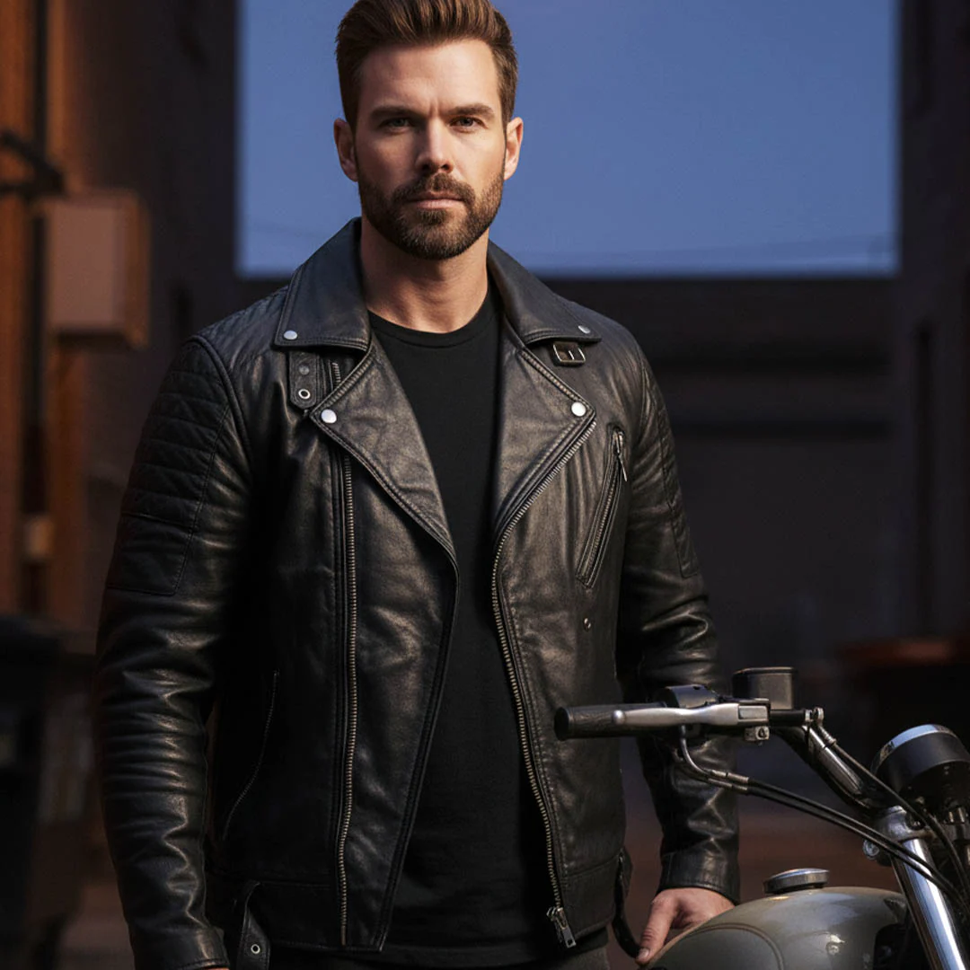 Milwaukee Leather SFM1885 Men's Black Leather Fashion Jacket with Piping Design - Image 5