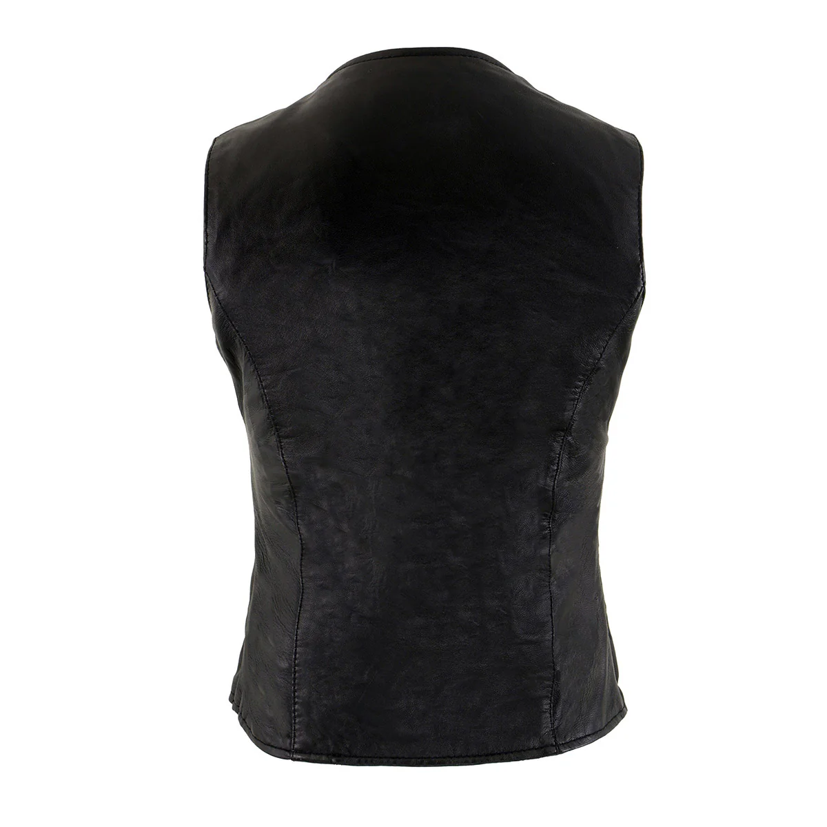 Milwaukee Leather SH1216 Ladies Black Leather Vest with Front Laces - Image 2