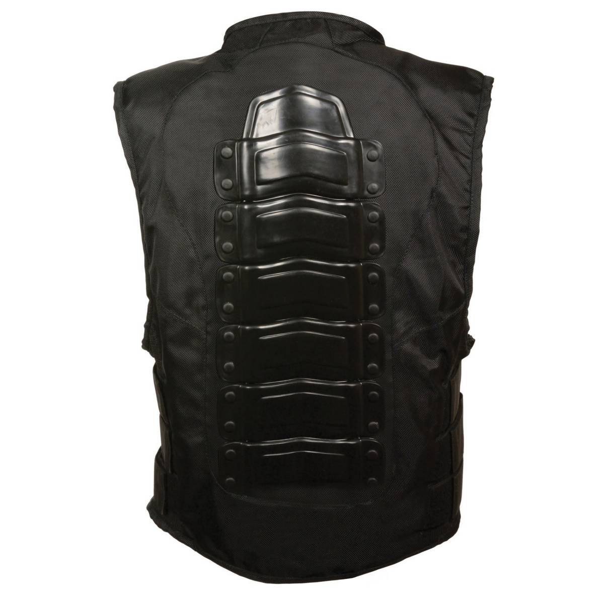 Milwaukee Leather SH1458 Men's Black Textile SWAT Style Biker Vest with Armor - Image 4