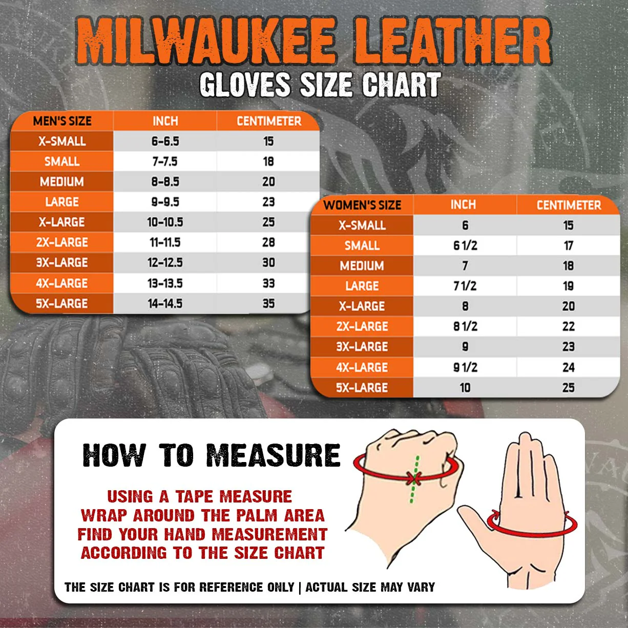 Milwaukee Leather SH226TH Men's Black Thermal Lined Leather Motorcycle Hand Gloves W/ Wrist Zipper Closure - Image 3