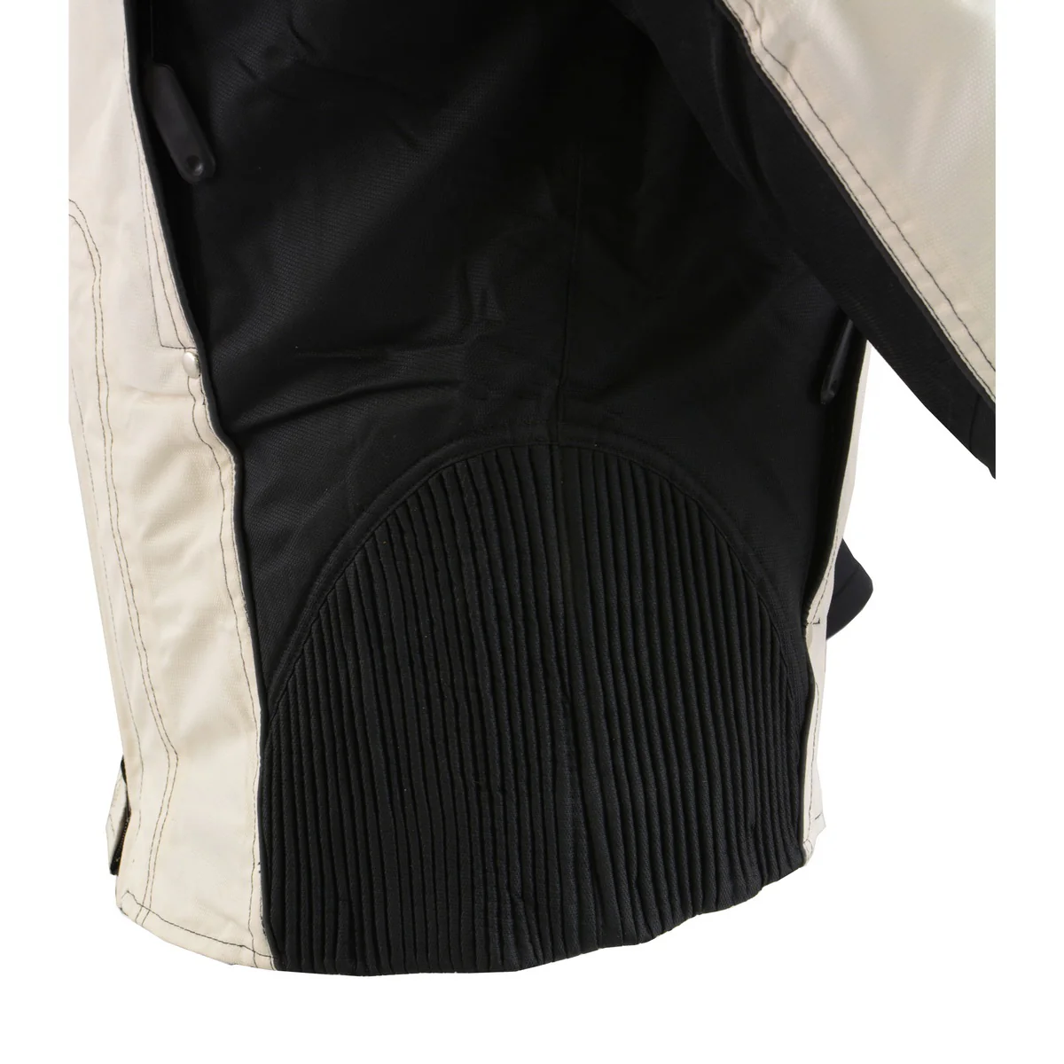 Milwaukee Leather SH2366 Women's'Reflective Tribal' Black and Cream Armored Motorcycle Textile Jacket - Image 13