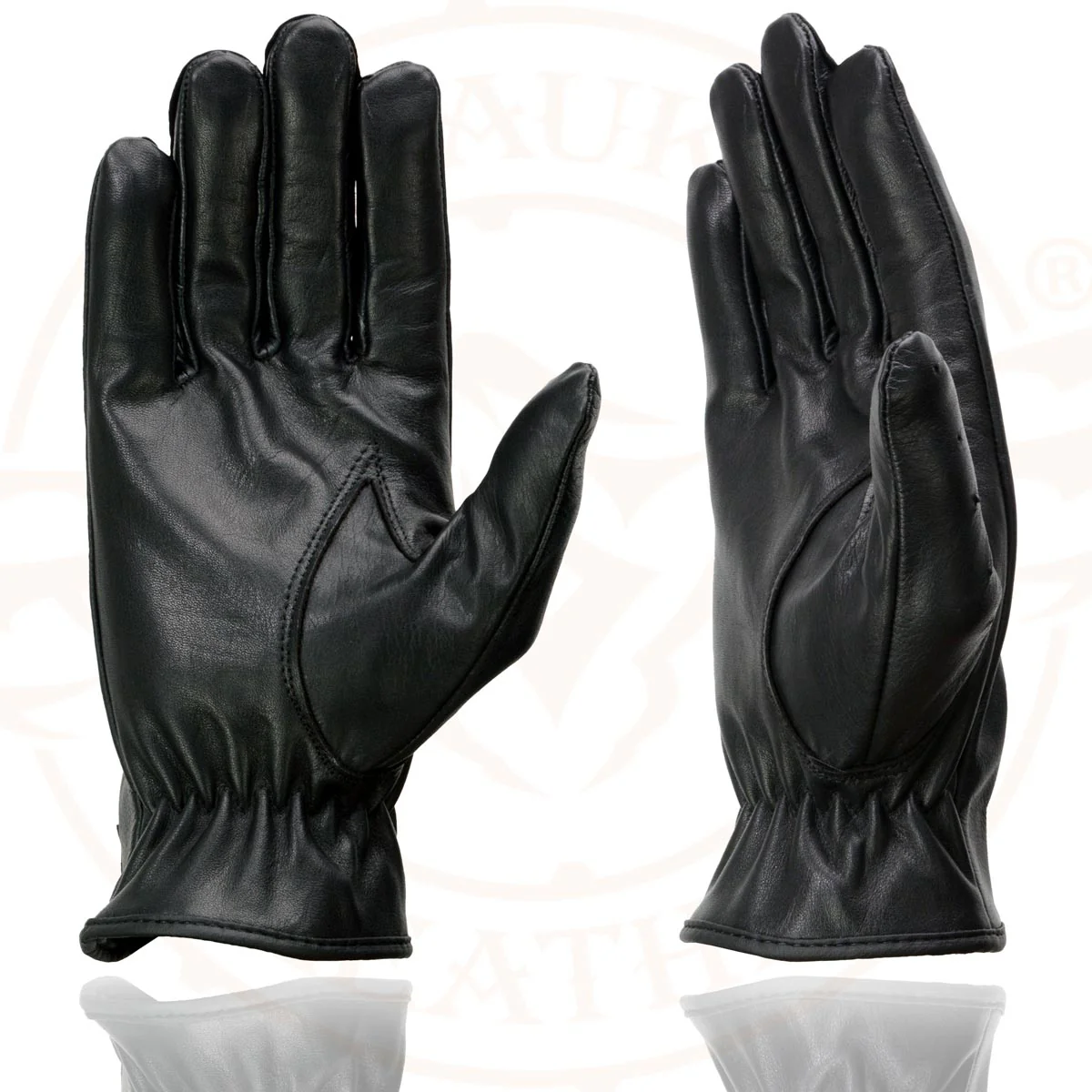 Milwaukee Leather SH247 Men's Black Perforated Leather Full Finger Motorcycle Hand Gloves W/ Breathable ‘Open Knuckle’ - Image 6