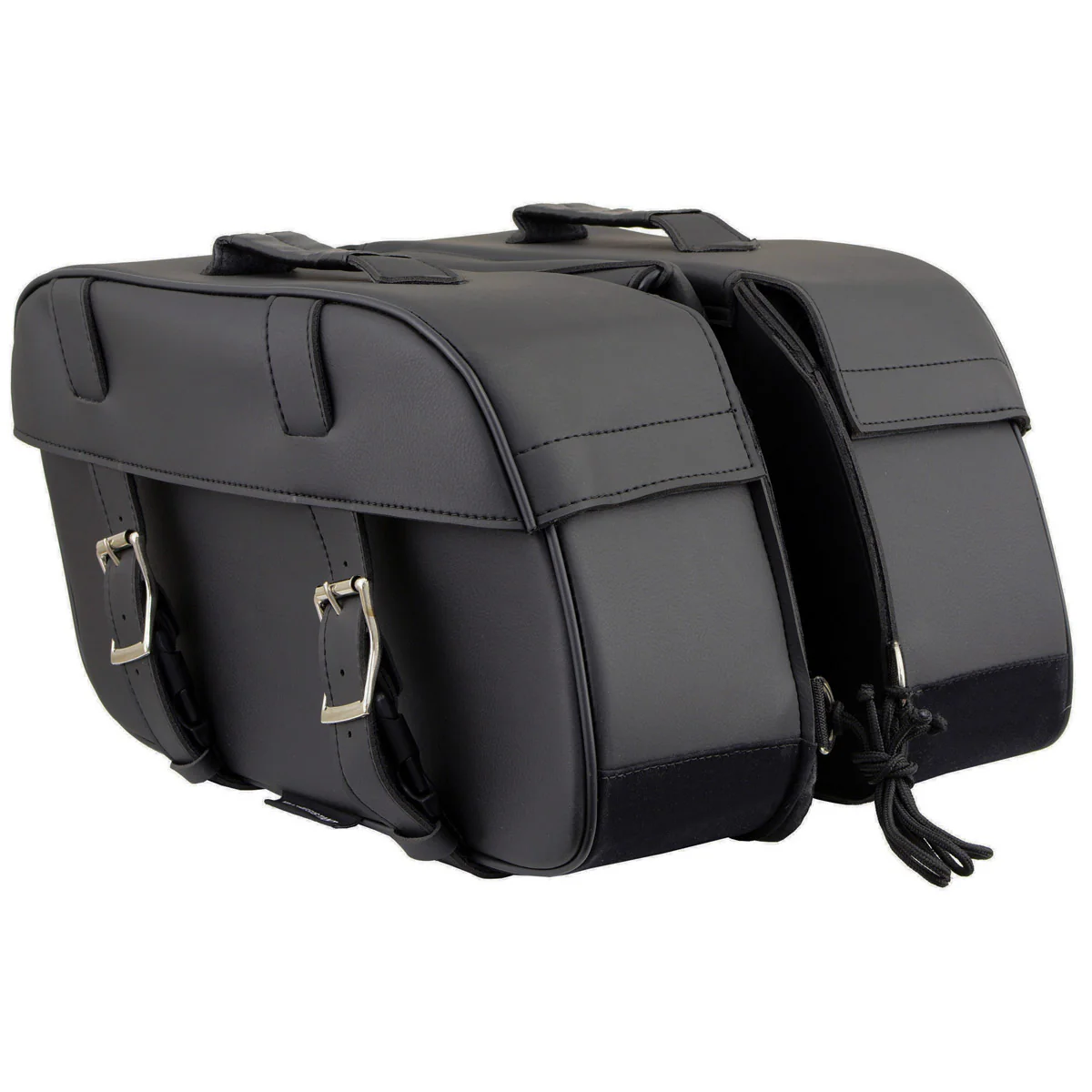 Milwaukee Leather SH57701 Black Medium PVC Zip-Off Motorcycle Saddlebag - Image 3