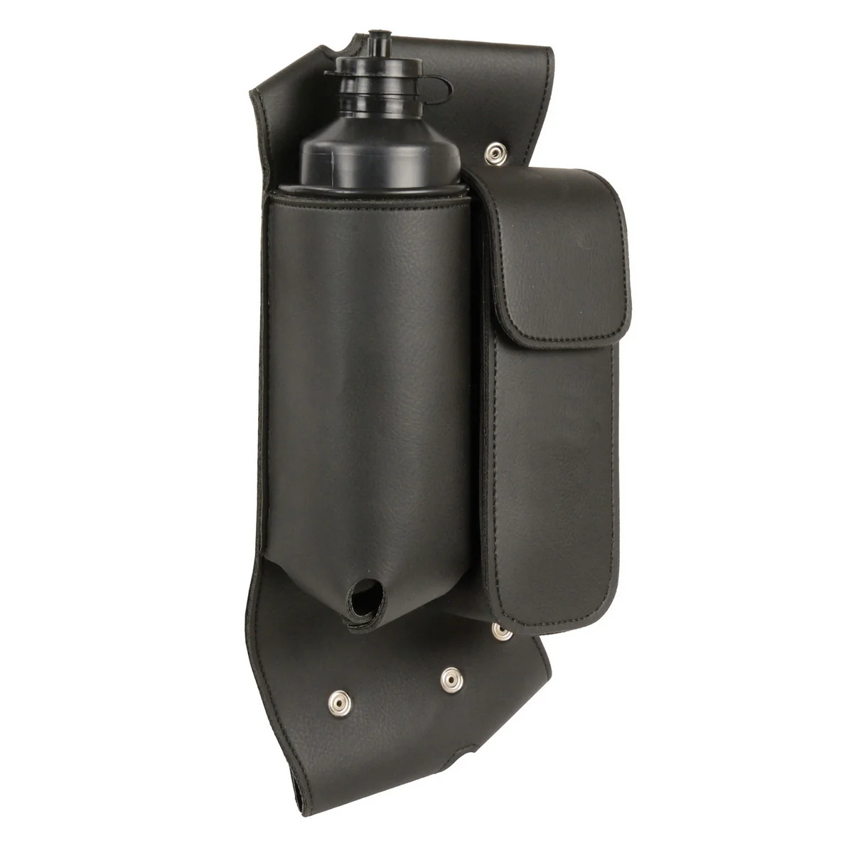 Milwaukee Leather SH591RT Black LRight Side Crash Bar Bag with Water Bottle Holder