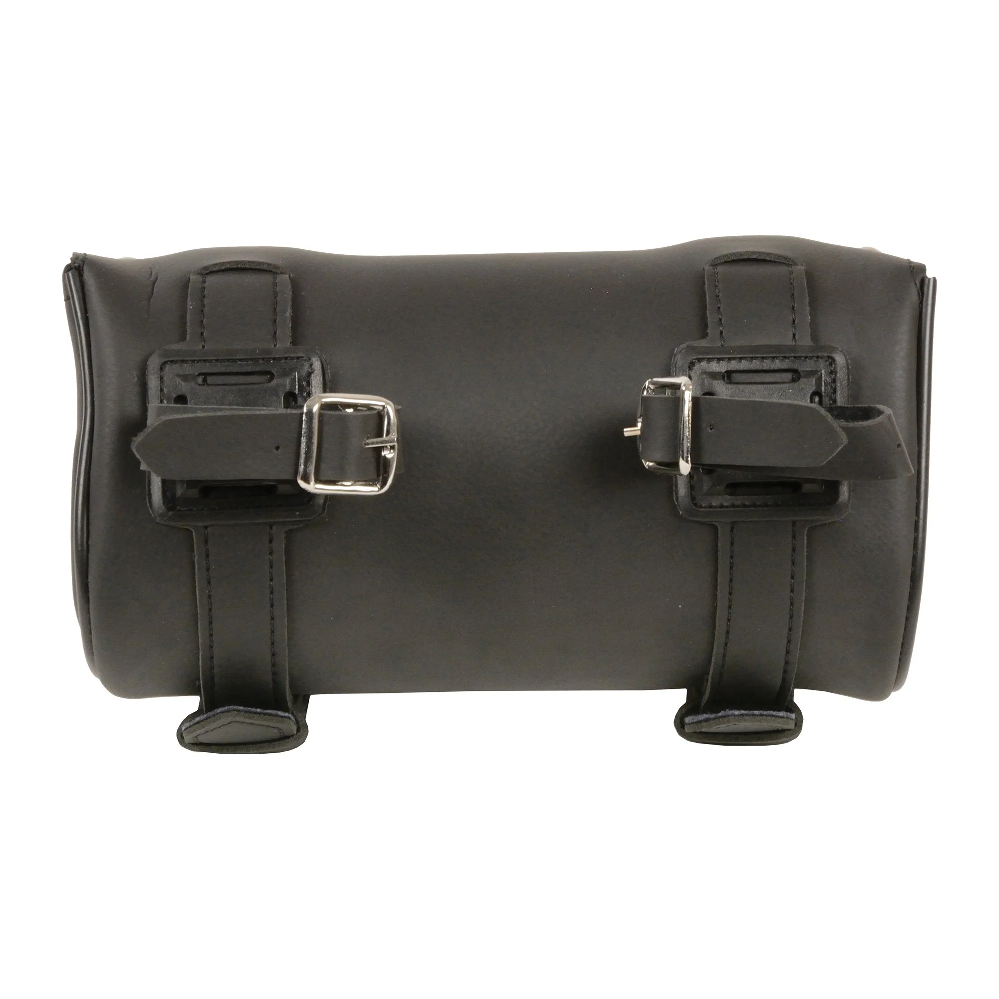 Milwaukee Leather SH62603 Black PVC Double Strap Studded Motorcycle Tool Bag - Image 2