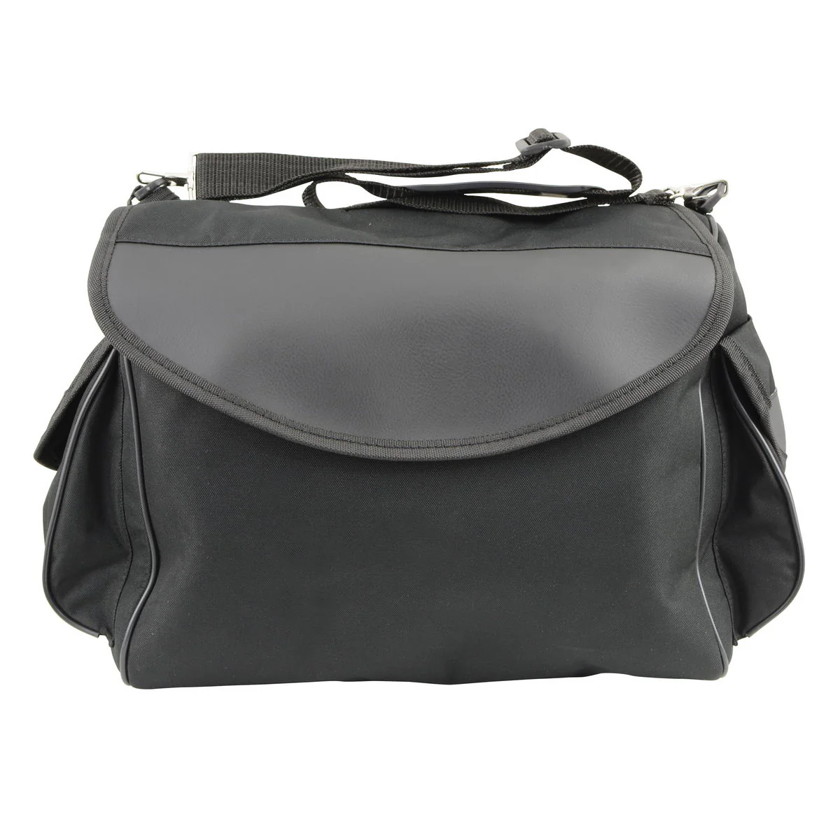 Milwaukee Leather SH630 Medium Black Textile Motorcycle Sissy Bar Duffle Bag - Image 2