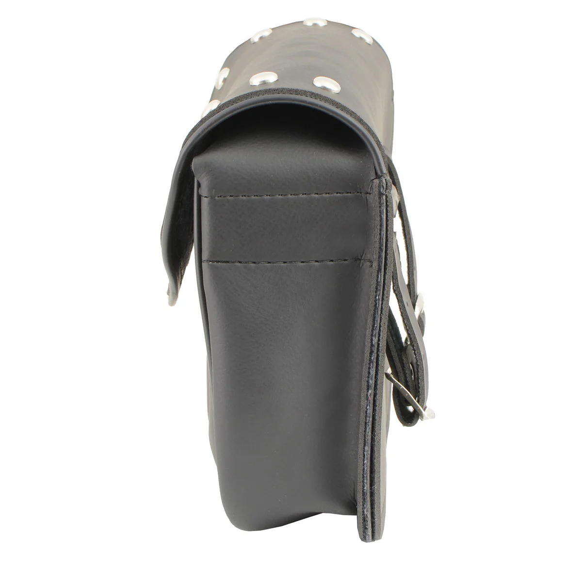 Milwaukee Leather SH633 Black PVC Extra Large 'Studded' Motorcycle Windshield Bag with Turn Lock - Image 4