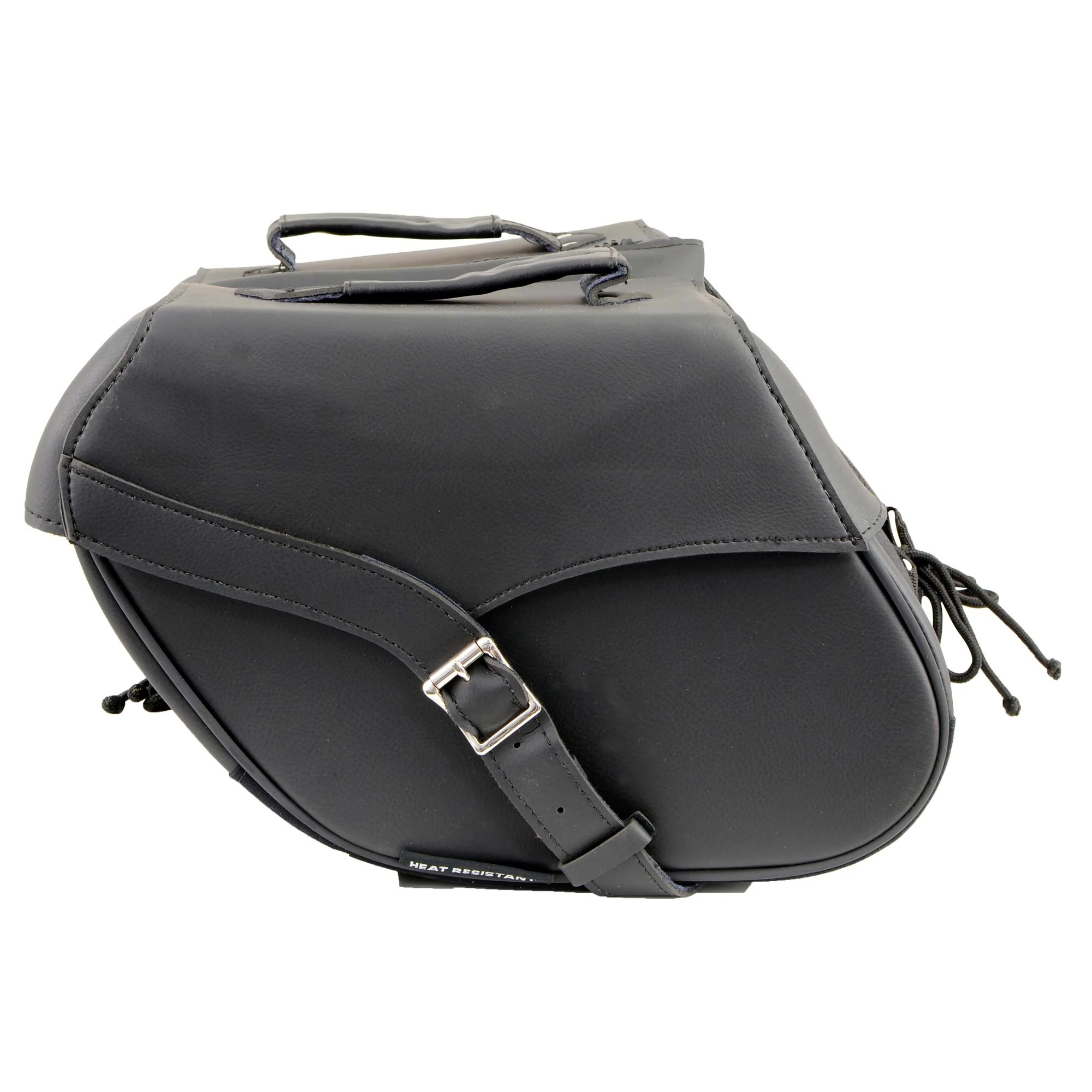 Milwaukee Leather SH66701ZB Black Single Strap PVC Throw Over Motorcycle Saddlebags - Image 6