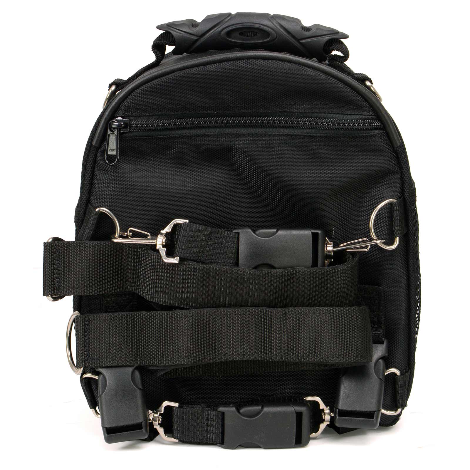 Milwaukee Leather SH687 Medium Size Black Textile Motorcycle Helmet Back Pack Sissy Bar Bag - Image 9