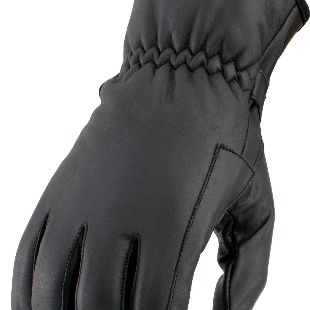 Milwaukee Leather SH736 Men's Black Textile Gauntlet Winter Gloves - Image 4