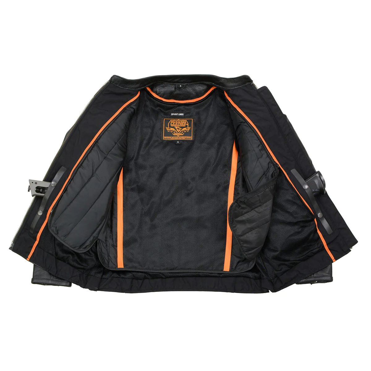 Milwaukee Leather SH8011 Women's Black Leather Sporty Scooter Crossover Biker Jacket - Image 5
