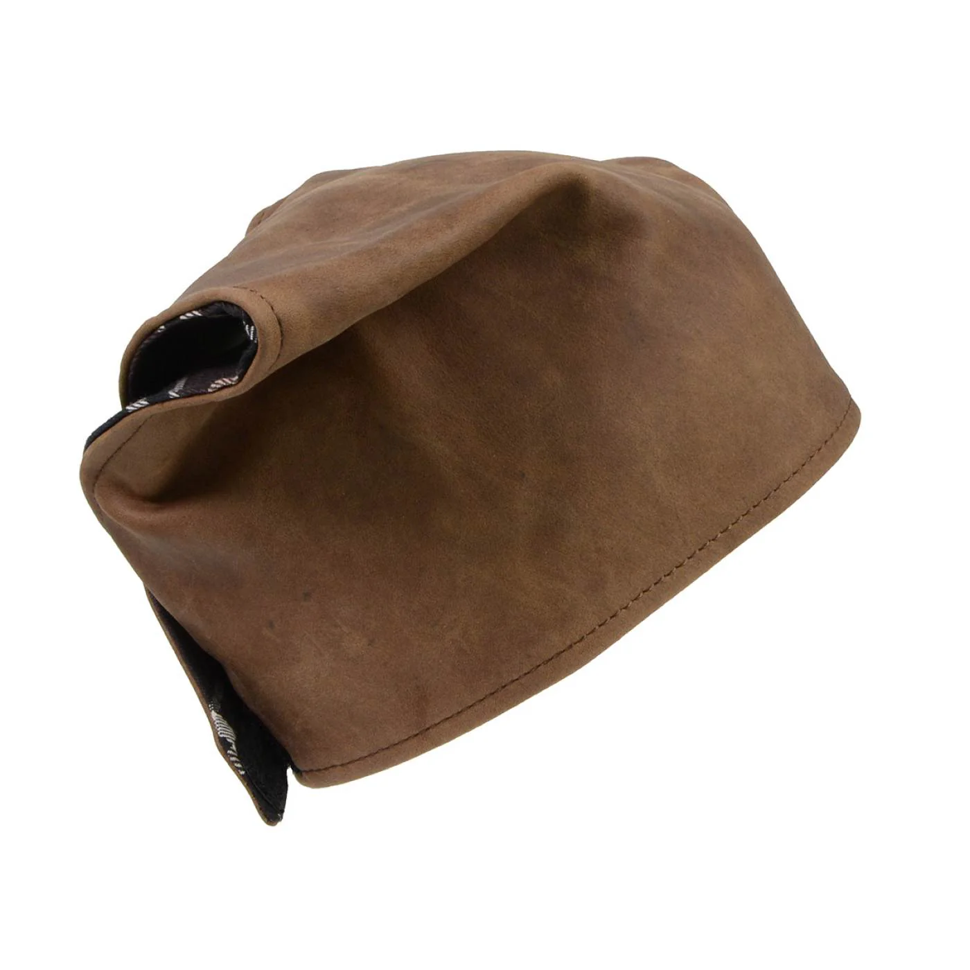 Milwaukee Leather Unisex Brown Leather Neck Warmer - Fleece-Lined Cold Weather Motorcycle Face Cover - MP7590 - Image 14