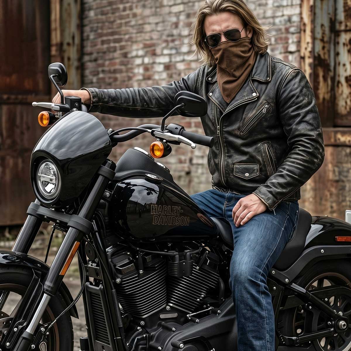 Milwaukee Leather Unisex Brown Leather Neck Warmer - Fleece-Lined Cold Weather Motorcycle Face Cover - MP7590 - Image 3