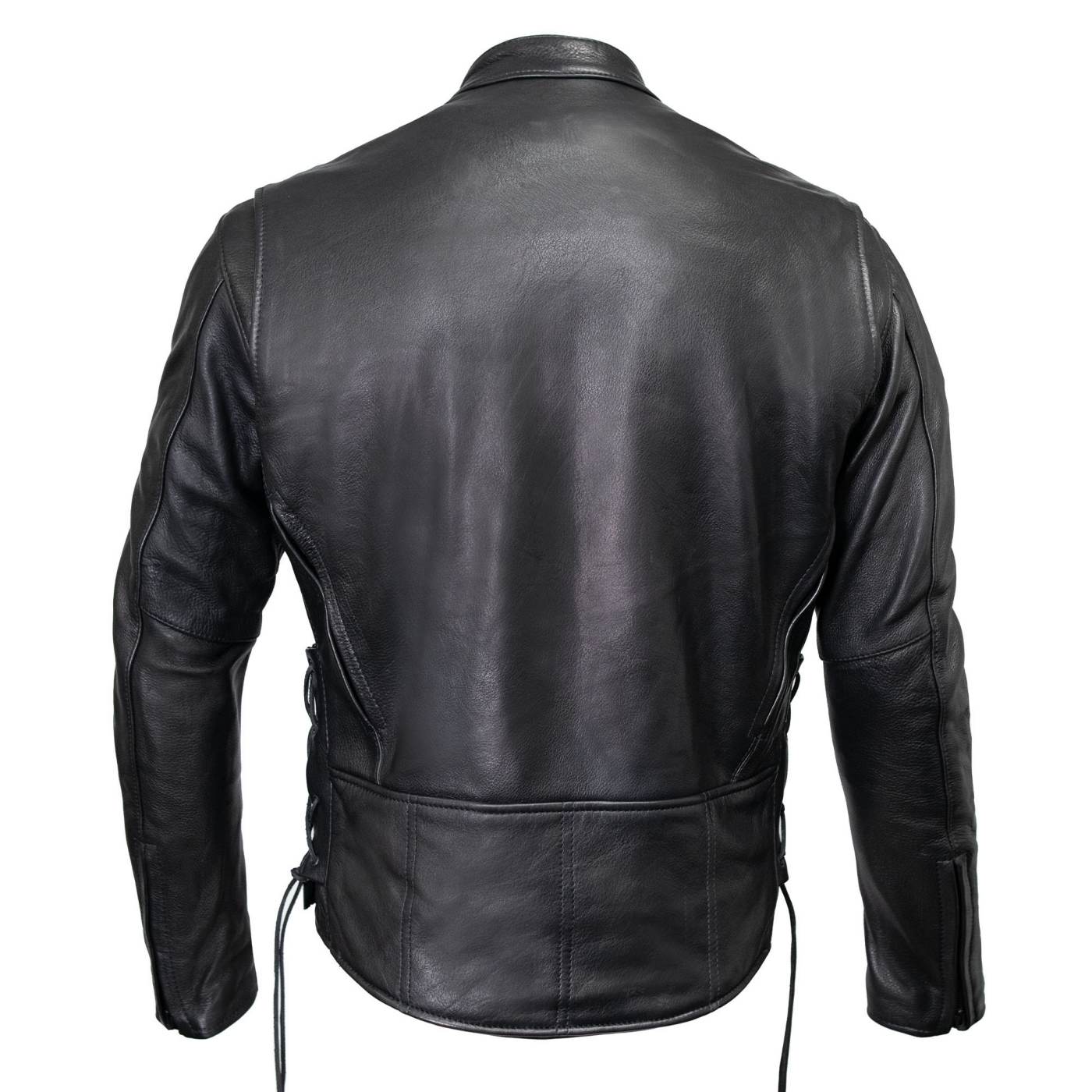 Milwaukee Leather USA MADE MLJKM5002 Men's Black Air Stream Vented Premium Leather Motorcycle Jacket with Side Laces - Image 14