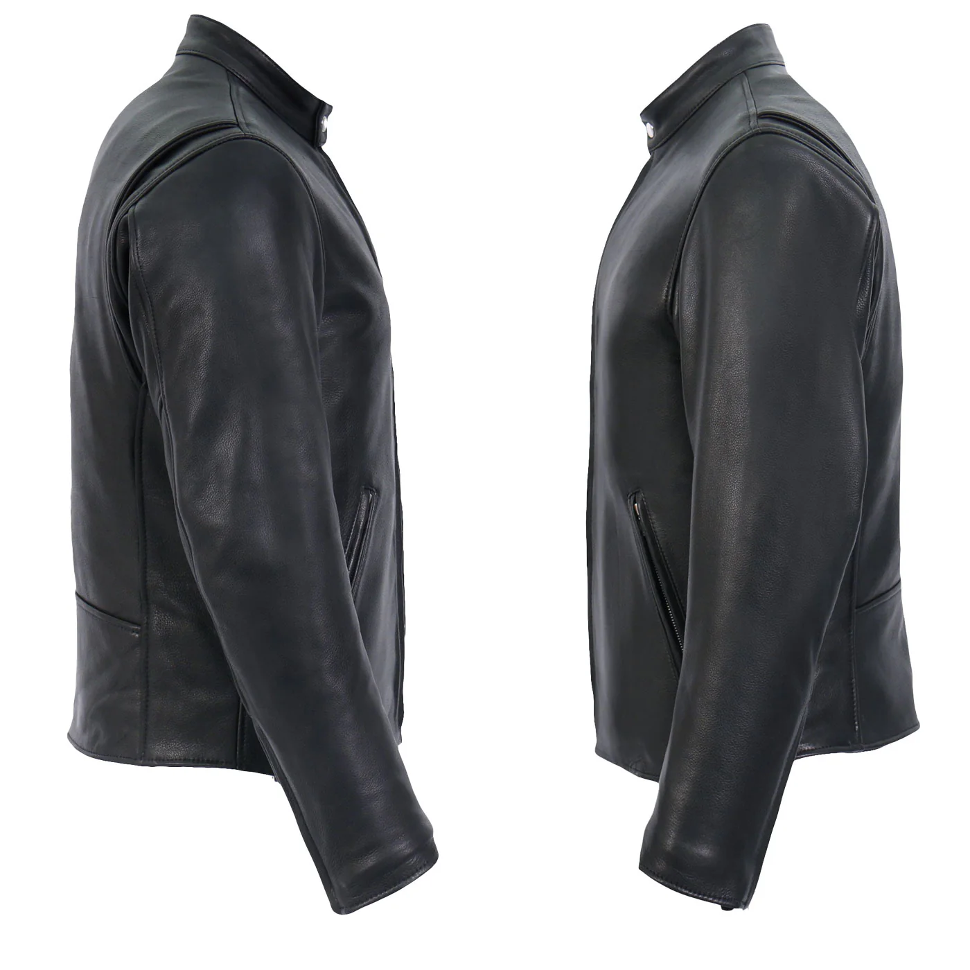 Milwaukee Leather USA MADE MLJKM5006 Men's Black Rumble Premium Leather Motorcycle Jacket - Image 17