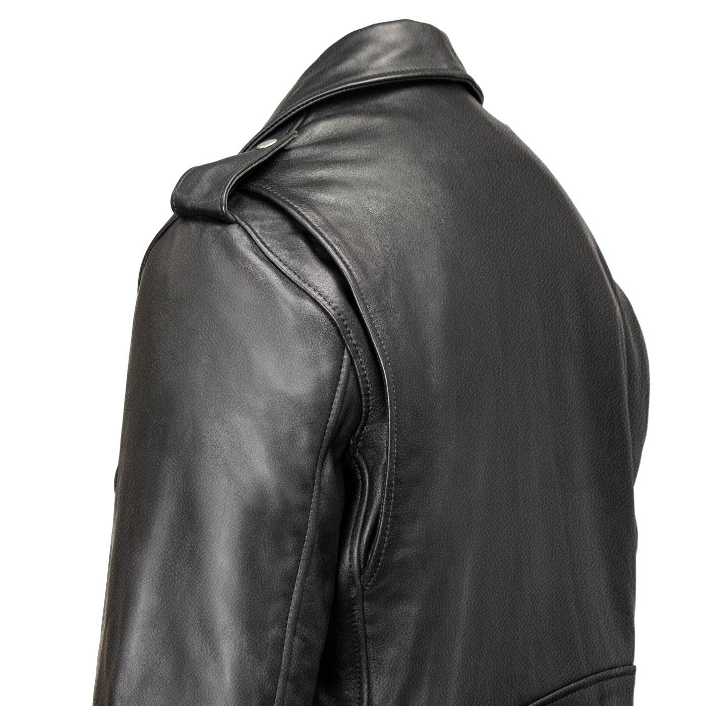 Milwaukee Leather USA MADE MLJKM5009 Men's Black The Dean Premium Leather Throwback Motorcycle Jacket - Image 7