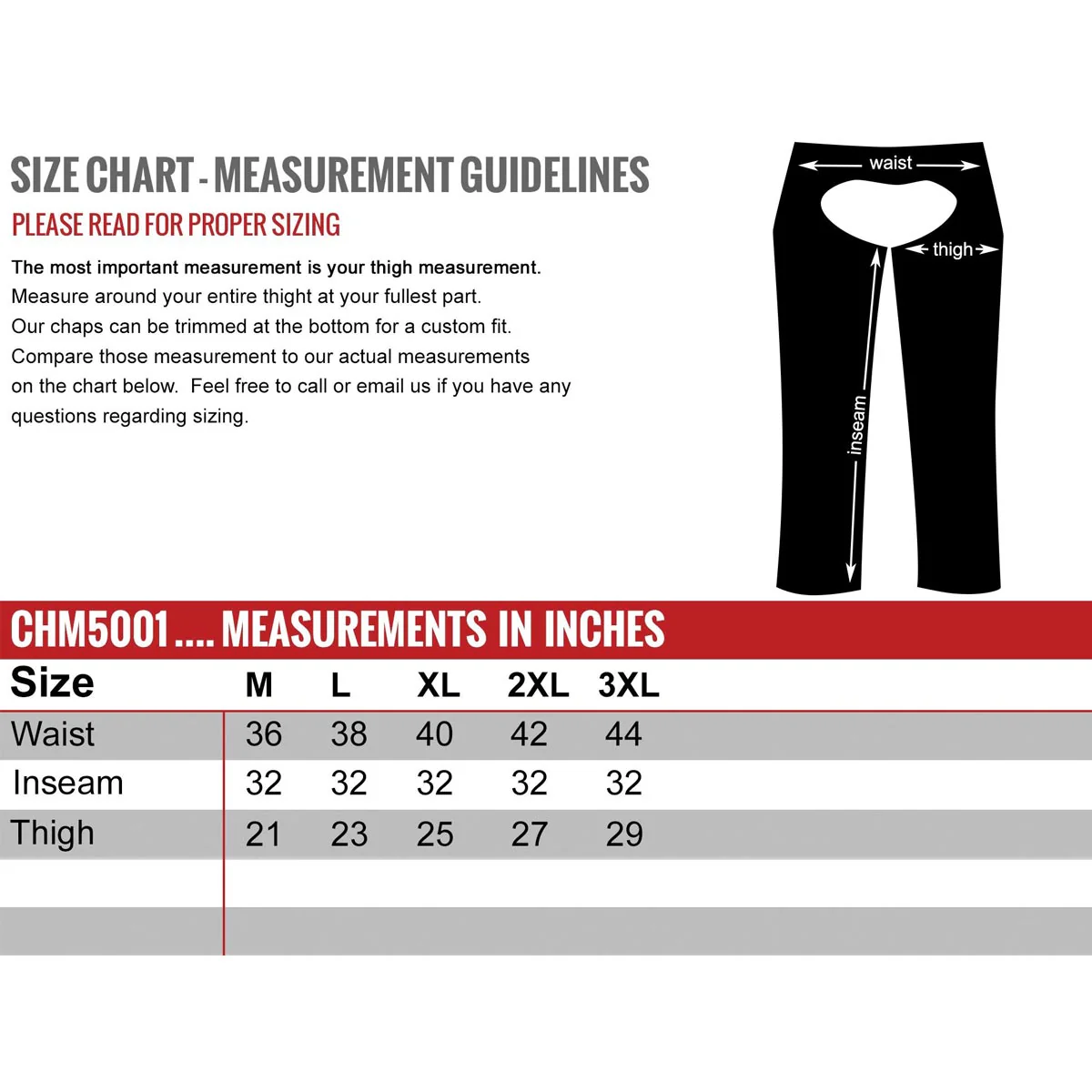Milwaukee Leather USA MADE MLM5571 Men's Black Rough Rider Premium Leather Motorcycle Chaps with Thermal Liner - Image 3