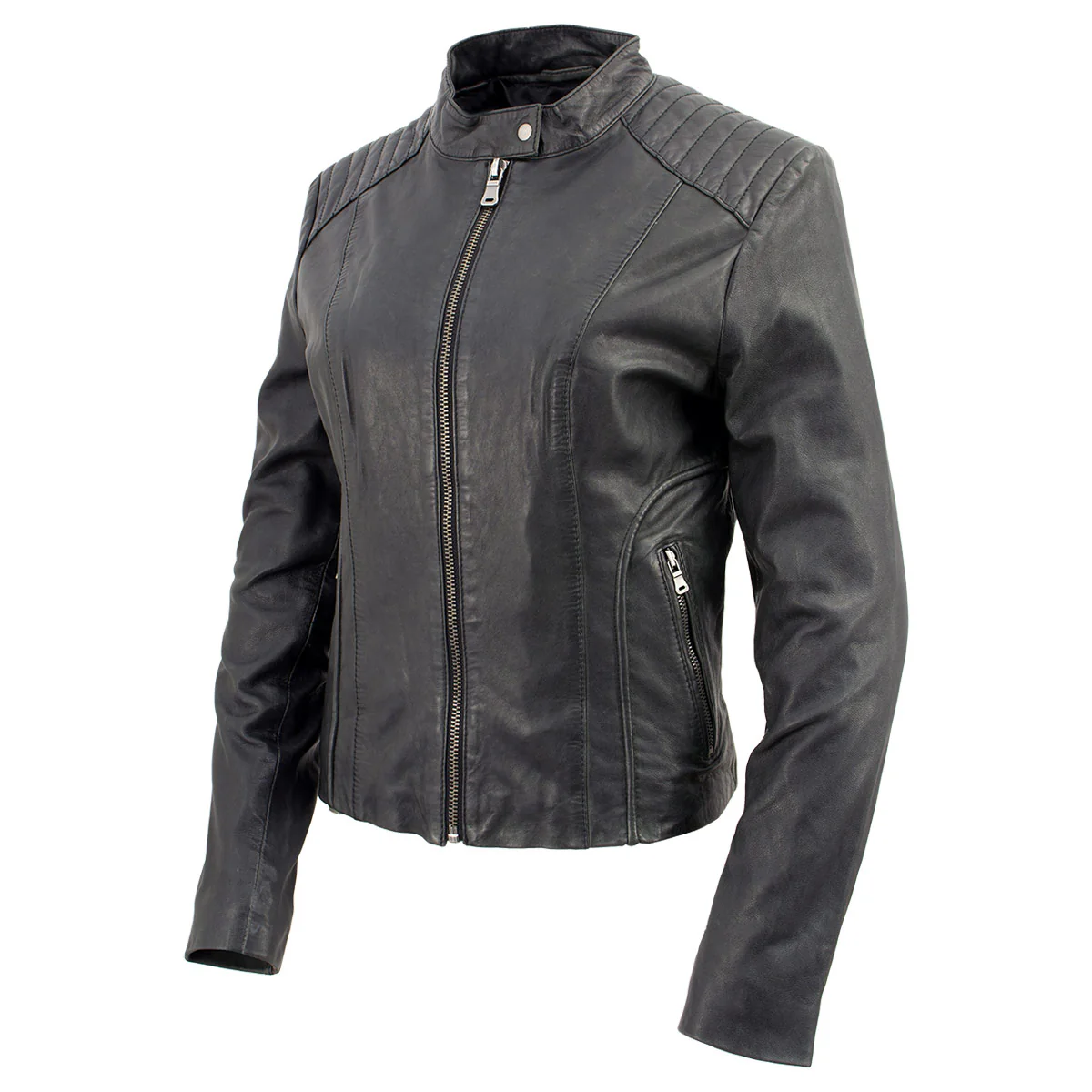 Milwaukee Leather Vintage SFL2814 Women's Black Leather Motorcycle Style Fashion Jacket - Image 6