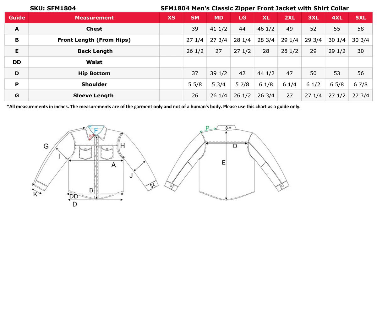 Milwaukee Leather Vintage SFM1804 Men's Classic Black Zipper Front Jacket with Shirt Collar - Image 3