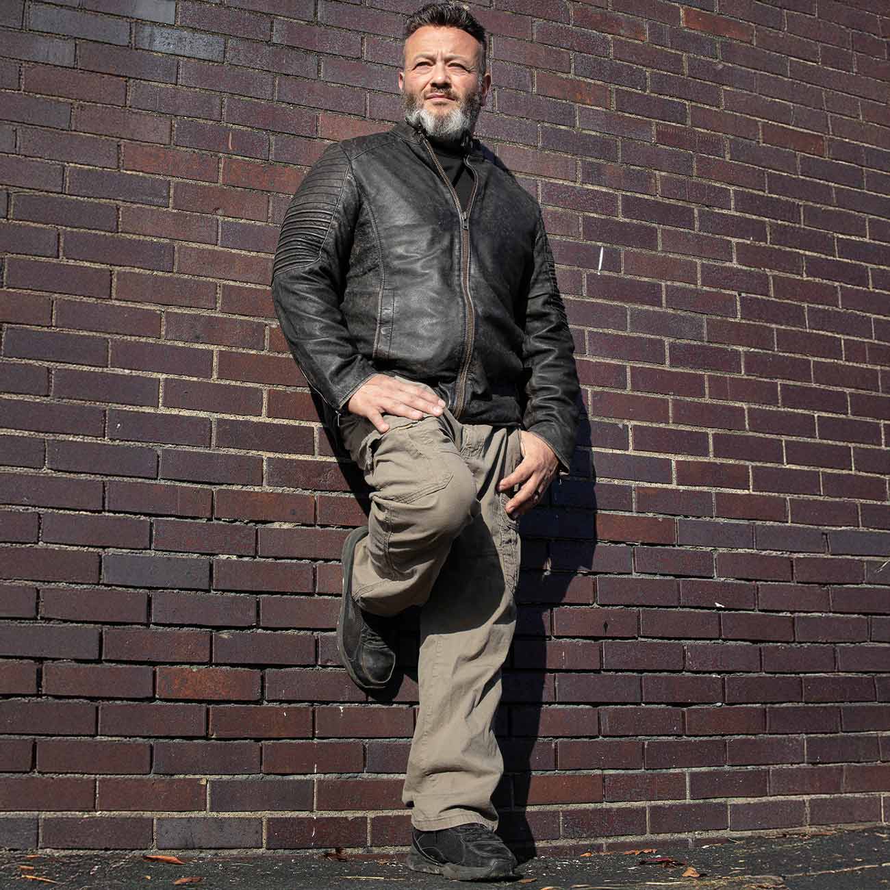Milwaukee Leather Vintage SFM1808 Men's Black Leather Seamed Shoulder Zipper Front Jacket - Image 6