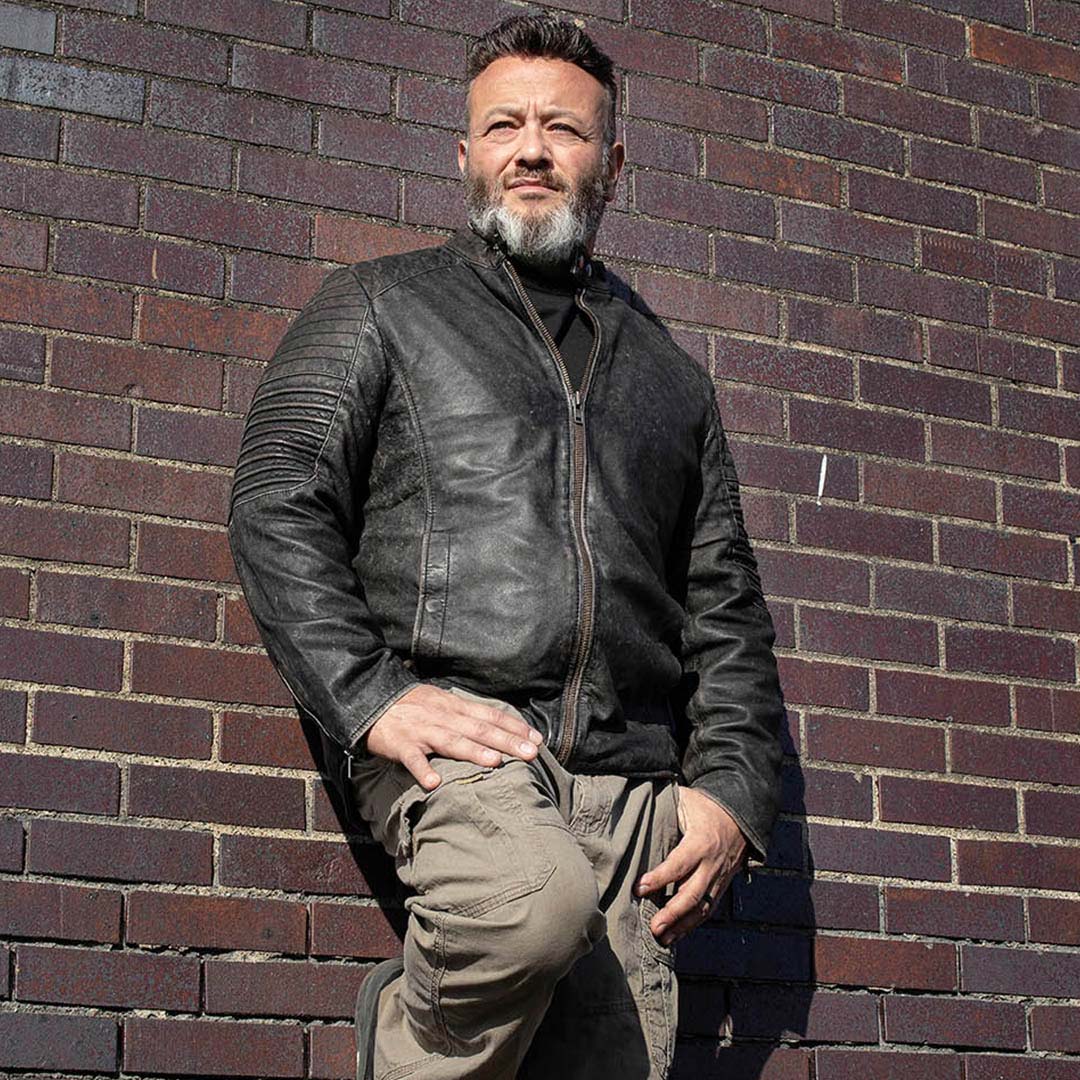 Milwaukee Leather Vintage SFM1808 Men's Brown Leather Seamed Shoulder Zipper Front Jacket - Image 5