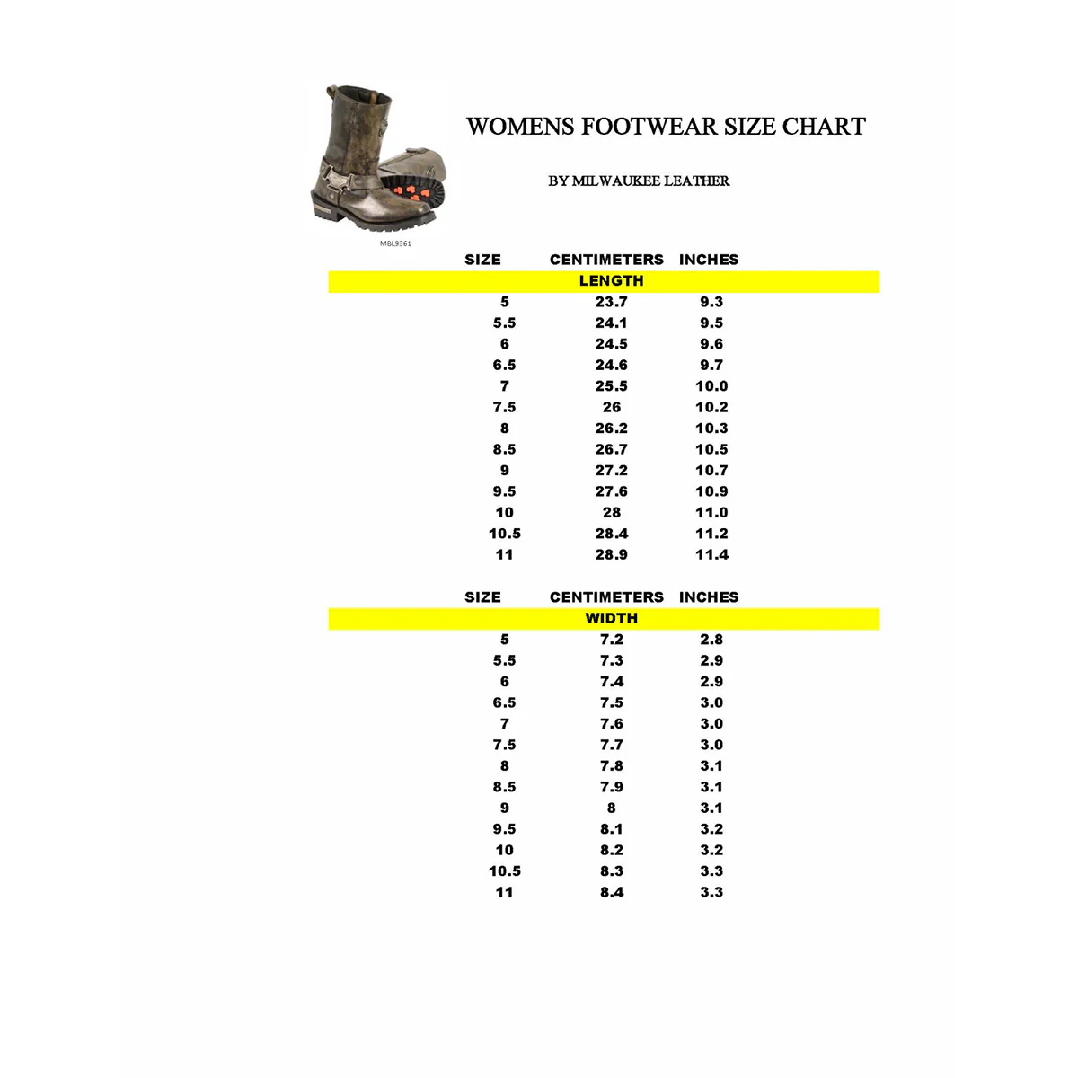 Milwaukee Leather MBL9361 Women's Distressed Brown 11-inch Classic Harness Square Toe Boots - Image 3