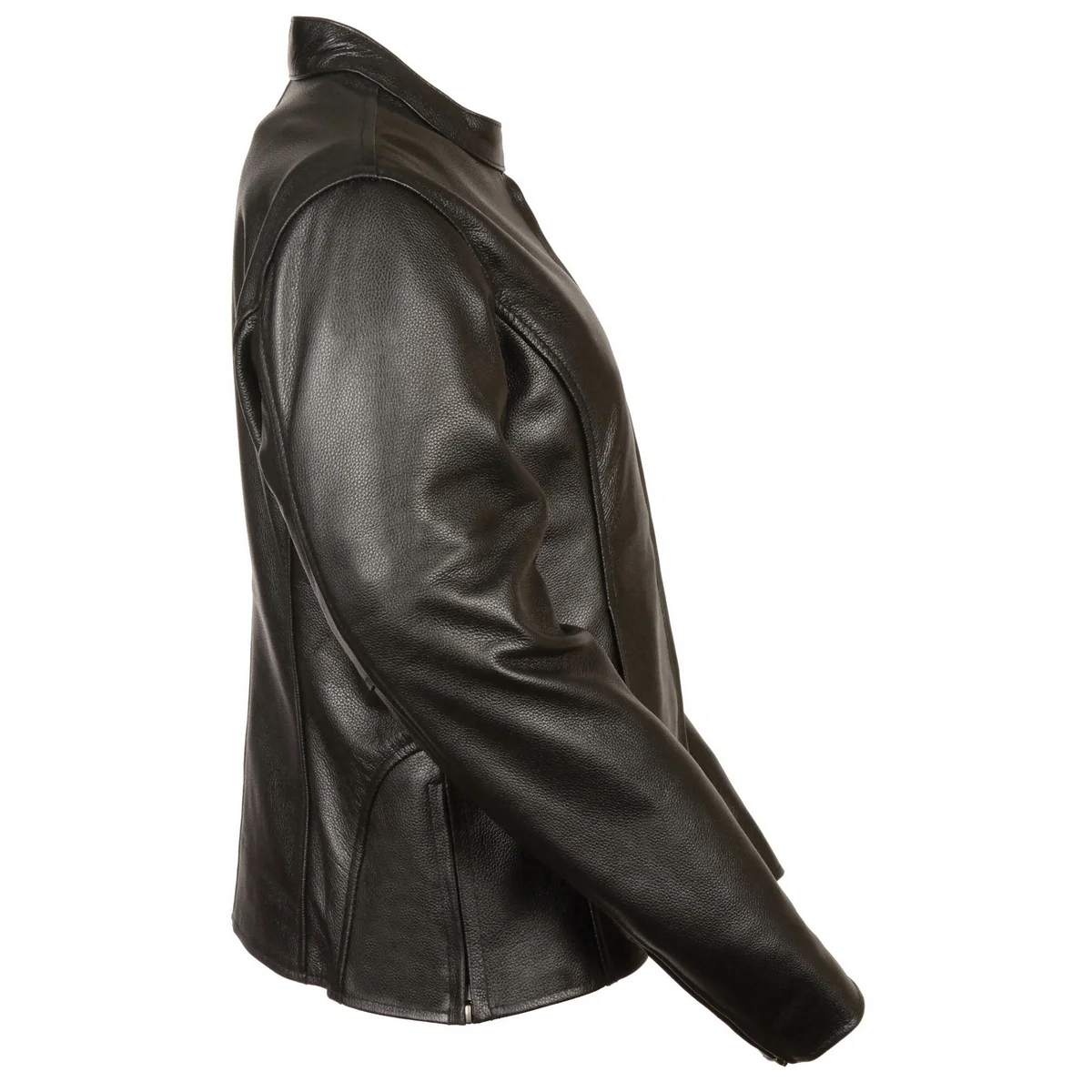 Milwaukee Leather LKL2720 Women's Black Classic Side Lace Leather Motorcycle Jacket - Image 5