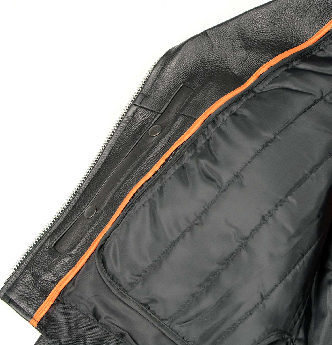 Milwaukee Leather LKL2700 Women's Classic Black Premium Leather Motorcycle Vintage Jacket with Side Laces - Image 10