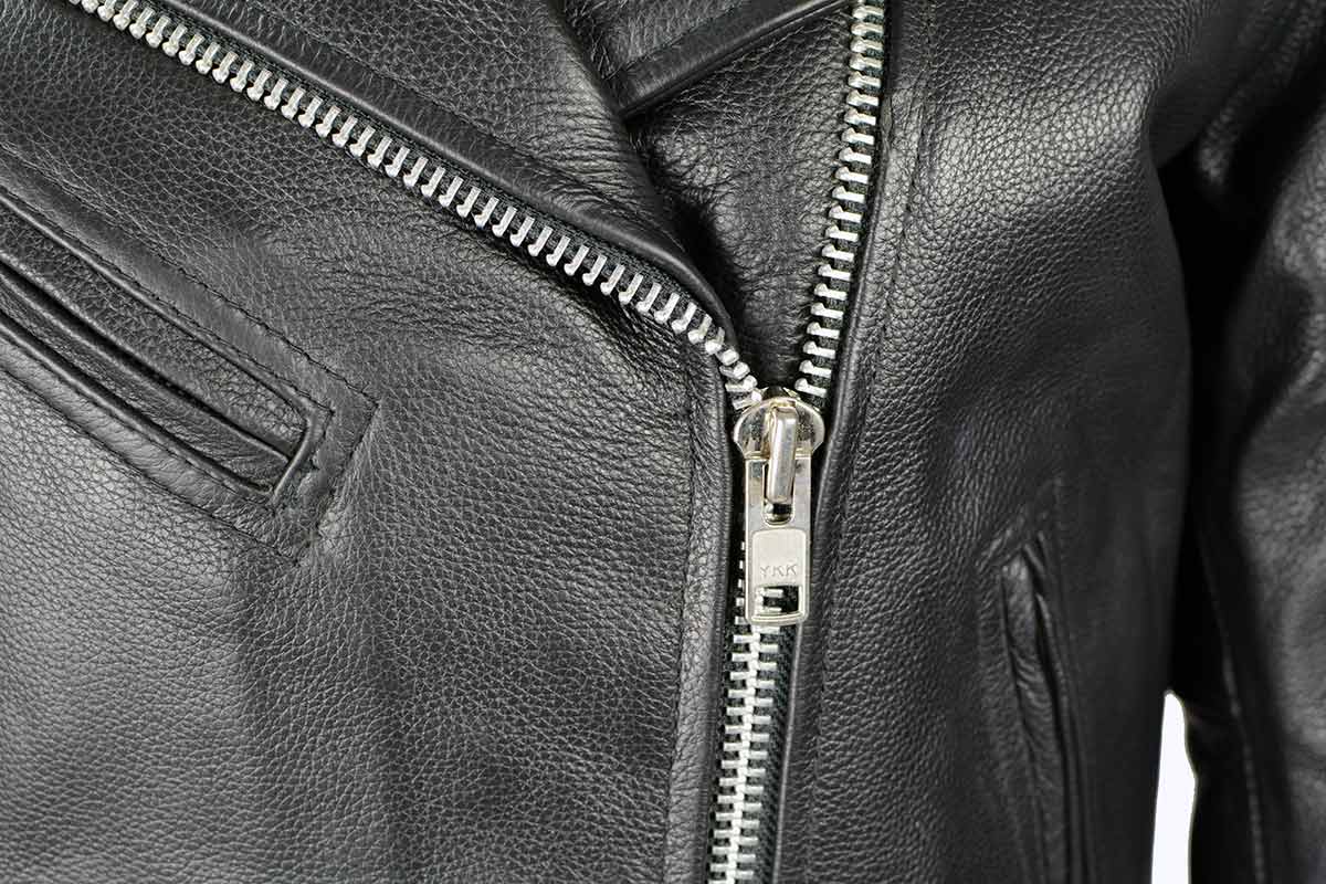 Milwaukee Leather LKL2700 Women's Classic Black Premium Leather Motorcycle Vintage Jacket with Side Laces - Image 14