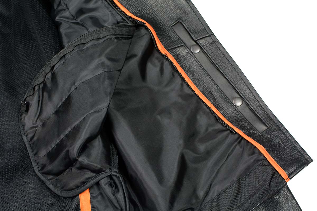 Milwaukee Leather LKL2700 Women's Classic Black Premium Leather Motorcycle Vintage Jacket with Side Laces - Image 15