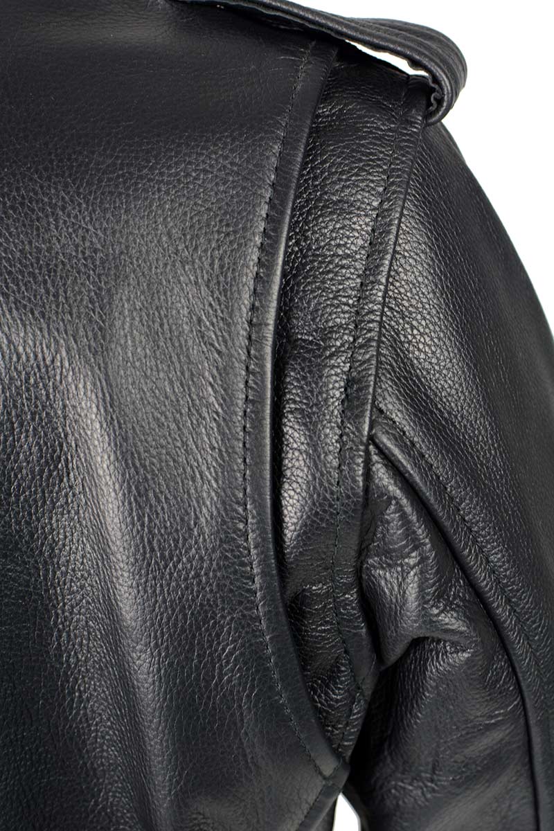 Milwaukee Leather LKL2700 Women's Classic Black Premium Leather Motorcycle Vintage Jacket with Side Laces - Image 7