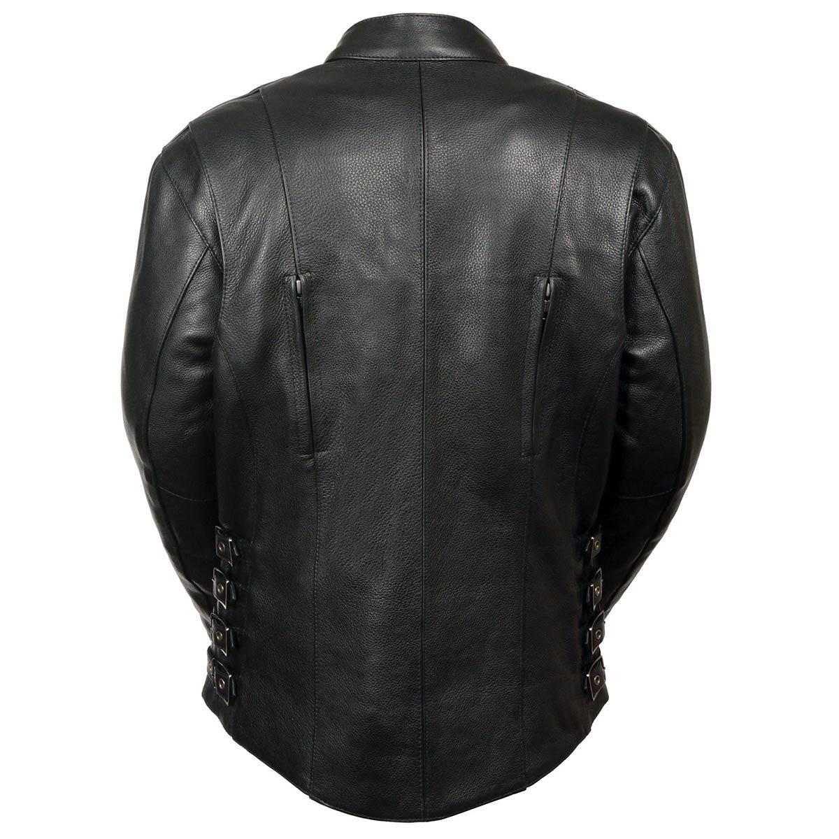 Milwaukee Leather MLL2520 Ladies Racer Black Leather Motorcycle Jacket - Image 2