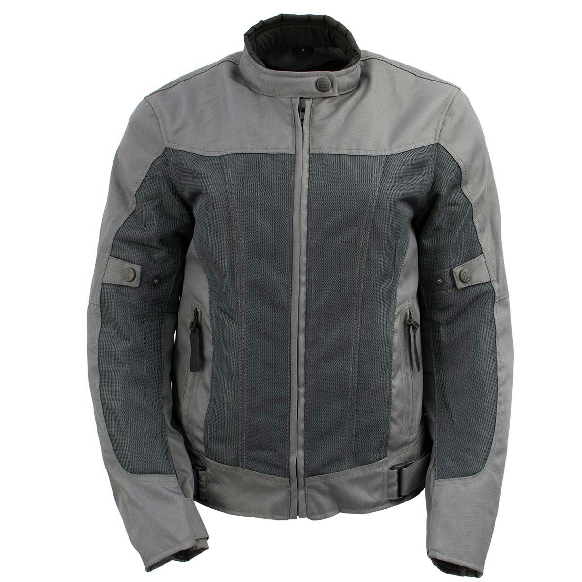 Milwaukee Leather Women's Shade Black/Grey Textile Motorcycle Jacket w/ CE Armor - MPL22707 - Image 8