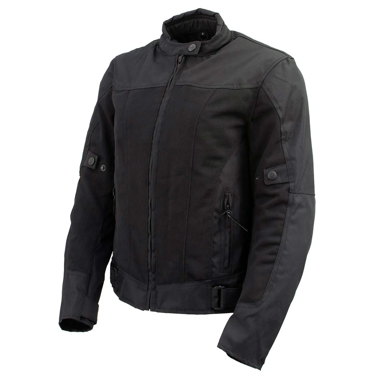 Milwaukee Leather Women's Shade Black Textile Motorcycle Jacket w/ CE Armor - MPL22706 - Image 8