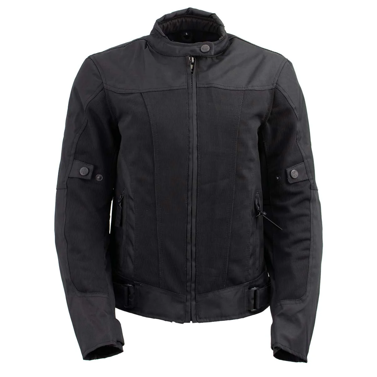 Milwaukee Leather Women's Shade Black Textile Motorcycle Jacket w/ CE Armor - MPL22706 - Image 9