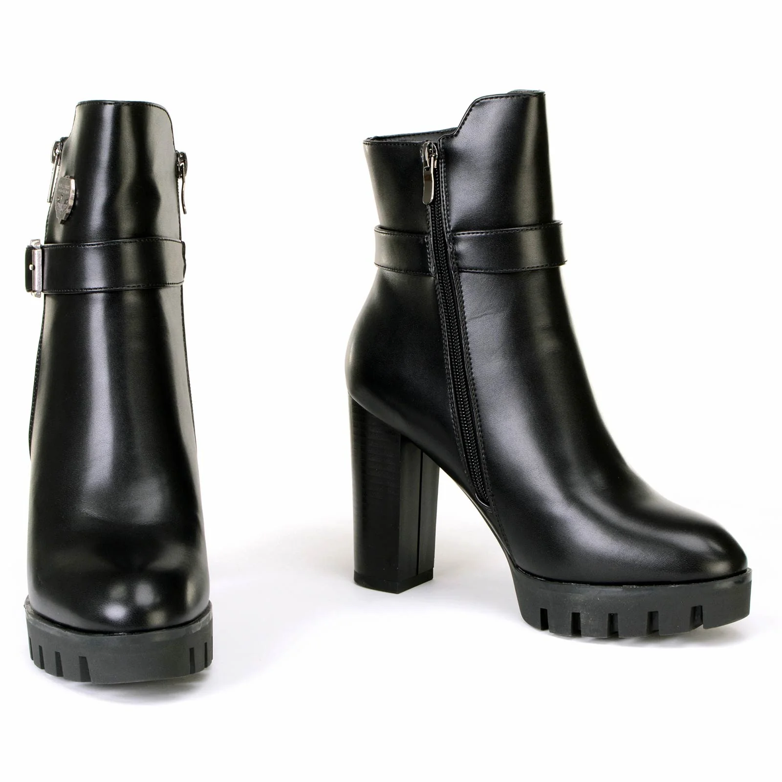 Milwaukee Leather MBL9430 Women's Black Fashion Casual Boots with Side Zipper Entry - Image 4