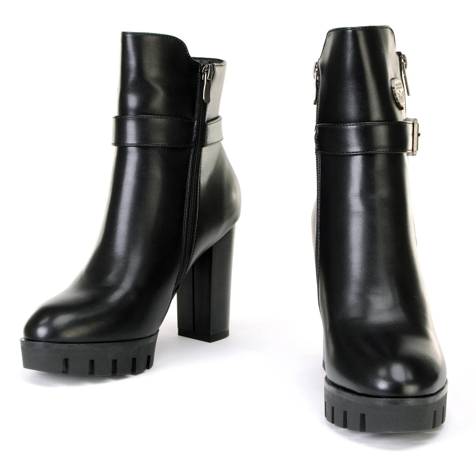 Milwaukee Leather MBL9430 Women's Black Fashion Casual Boots with Side Zipper Entry - Image 5
