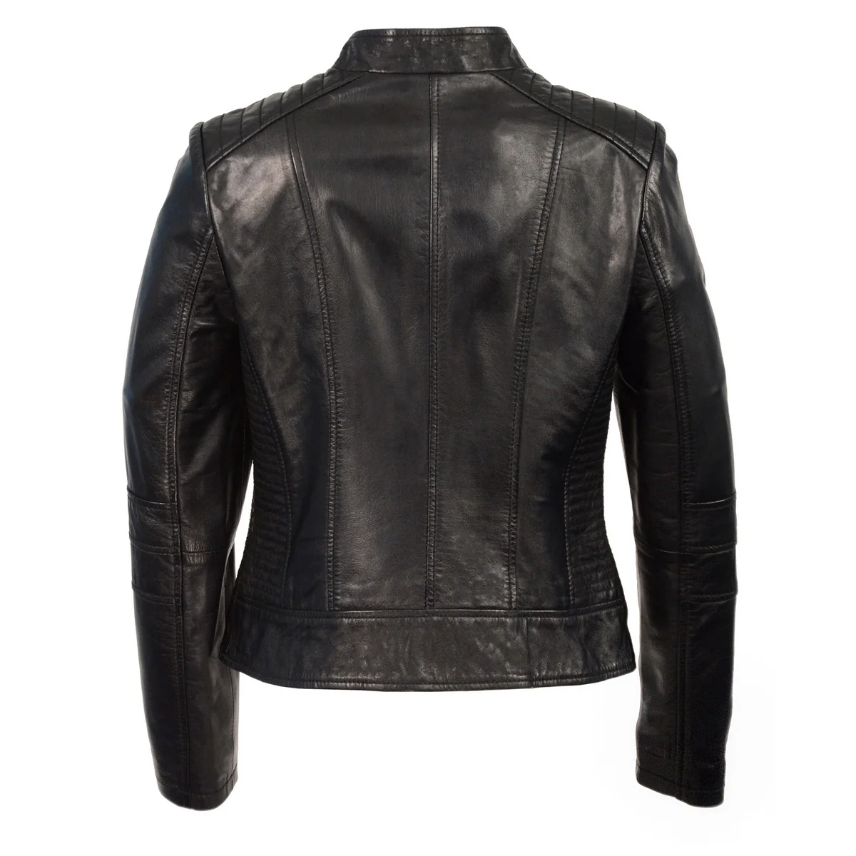 Milwaukee Leather Women's Zip Front Stand Up Collar Black Leather Jacket SFL2860 - Image 2