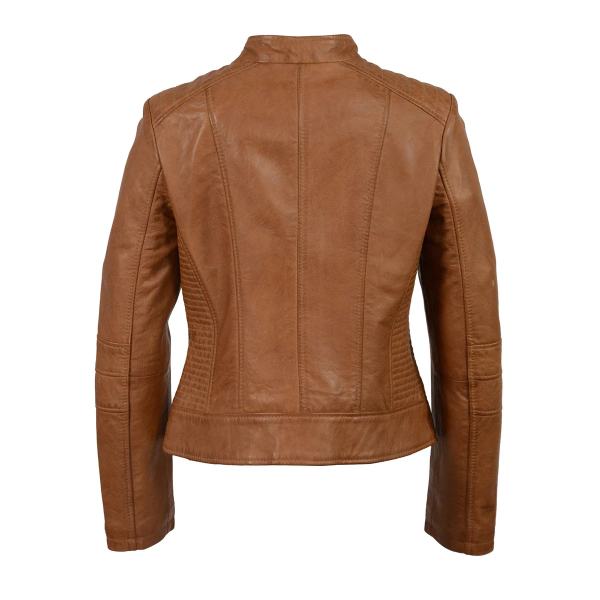 Milwaukee Leather SFL2860 Women's Saddle Zip Front Stand Up Collar Leather Jacket - Image 2