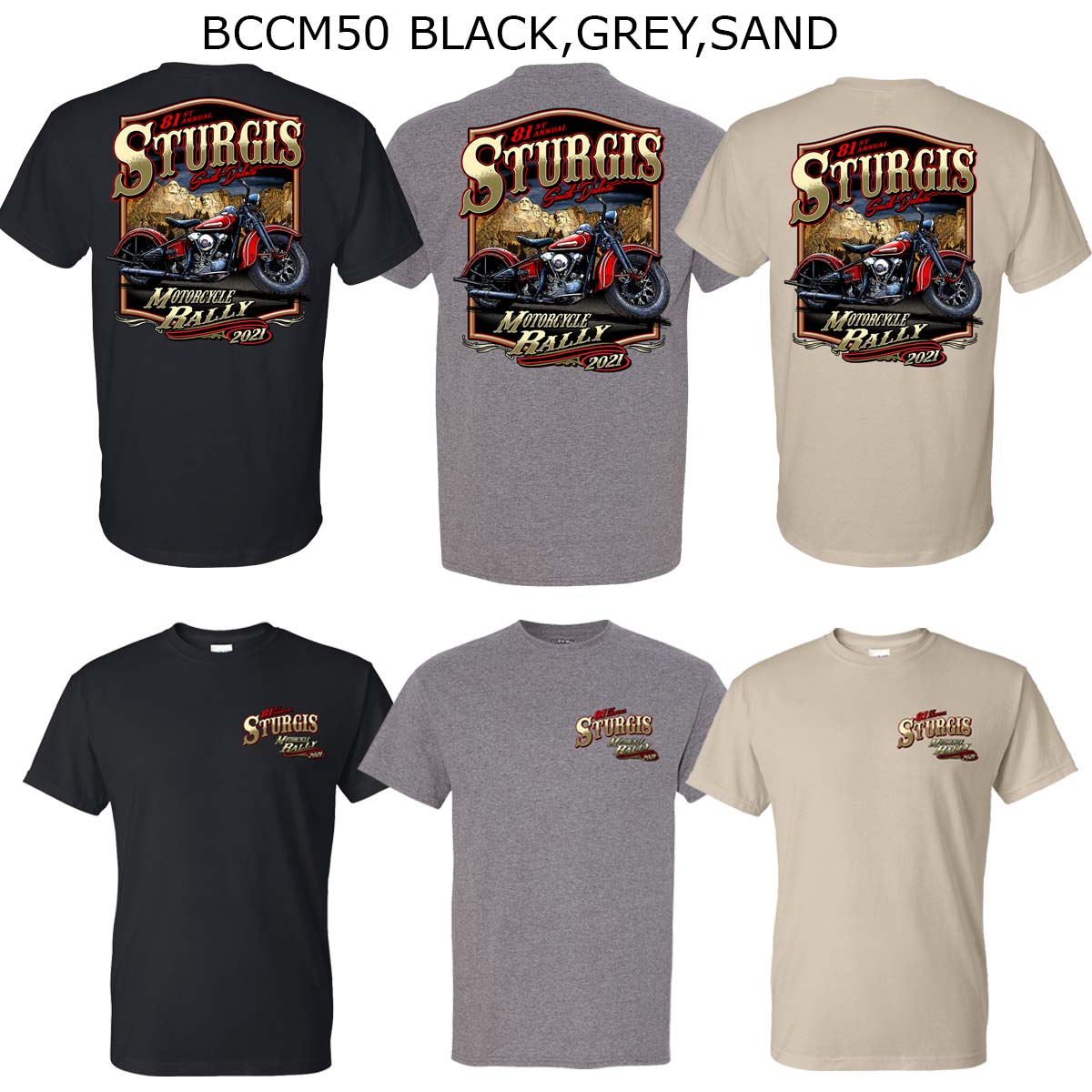 Milwaukee Leather XS16008 Men’s 81st ‘Sturgis’ Assorted 4 for $30.00 T-Shirts - Image 4