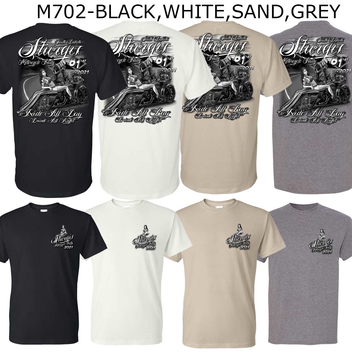 Milwaukee Leather XS16008 Men’s 81st ‘Sturgis’ Assorted 4 for $30.00 T-Shirts - Image 7
