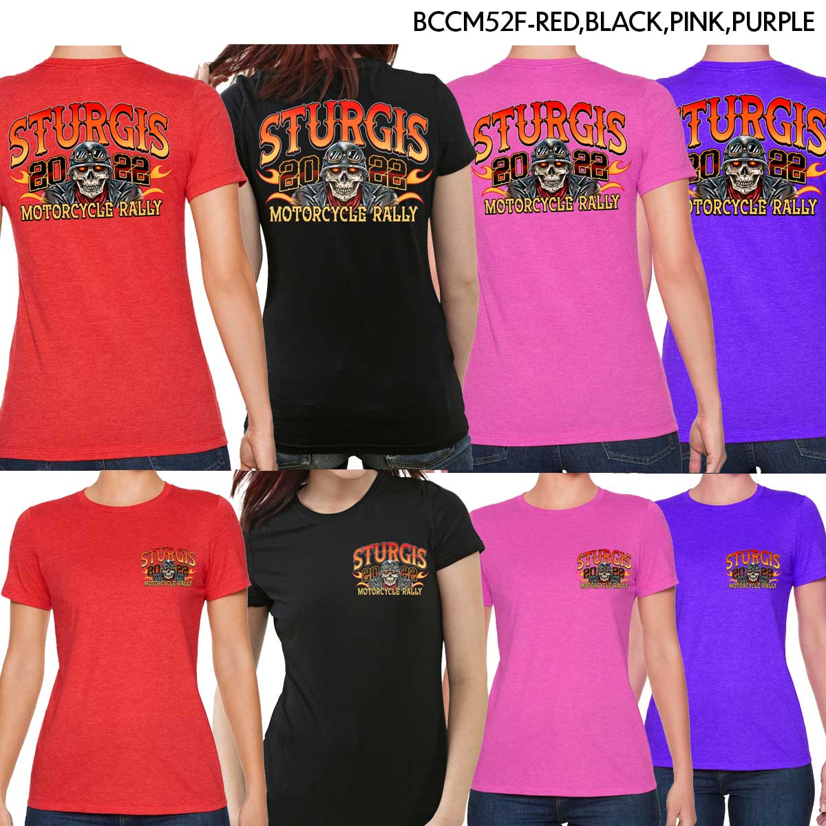 Milwaukee Leather XS26009 Women's 82nd ‘Sturgis’ Assorted 4 for $40.00 T-Shirts - Image 3