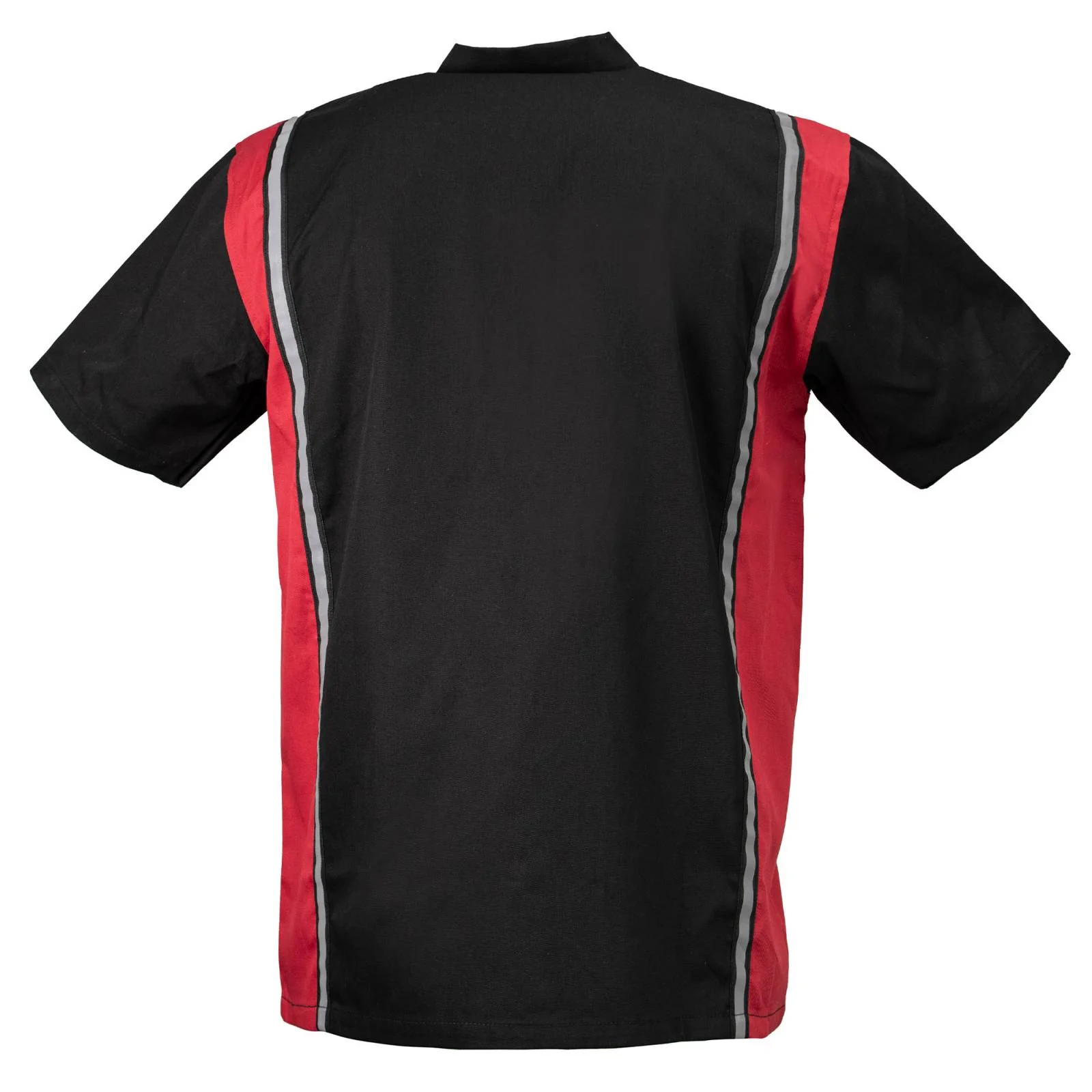 Milwaukee Motorcycle Clothing Co. Men’s Blk/Red Mechanic Work Shirt – w / Reflective Strip, Rider‑Built MDM11607 - Image 9