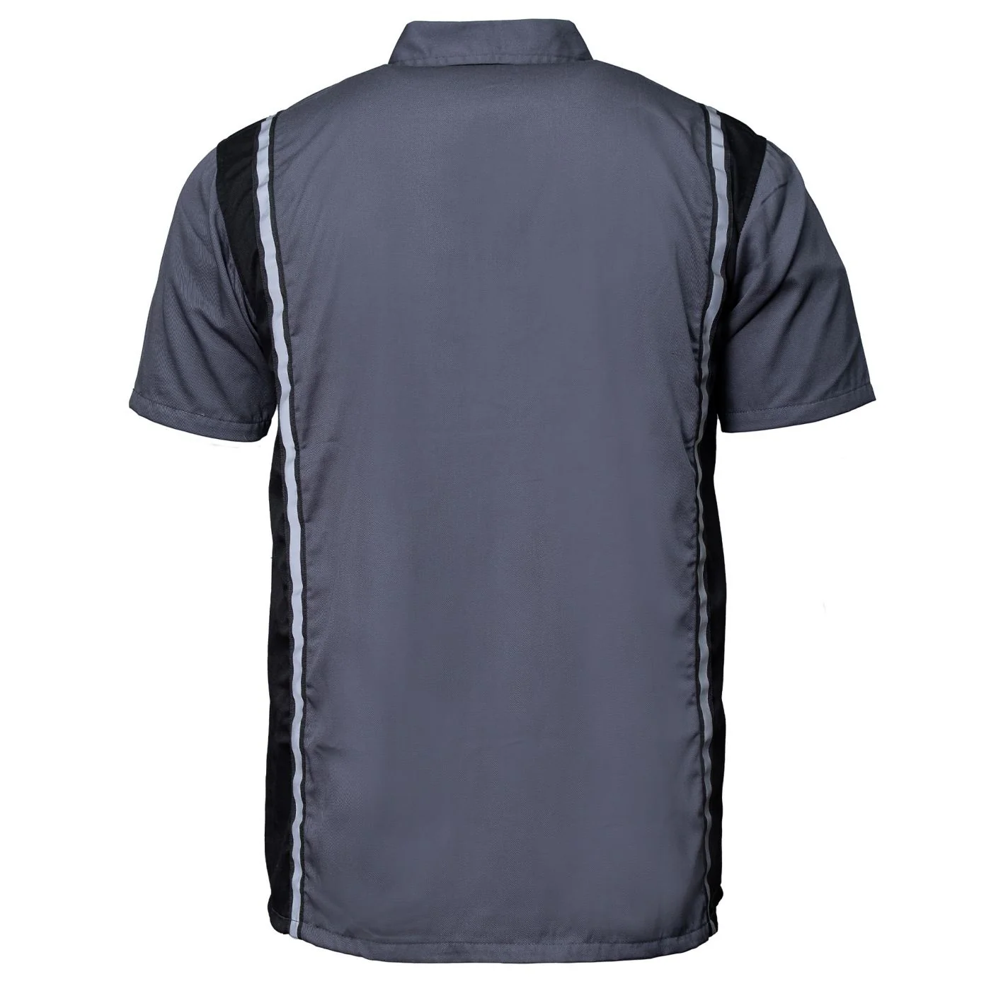 Milwaukee Motorcycle Clothing Co. Men’s Blk/Grey Mechanic Work Shirt – w / Reflective Strip, Rider‑Built MDM11612 - Image 10