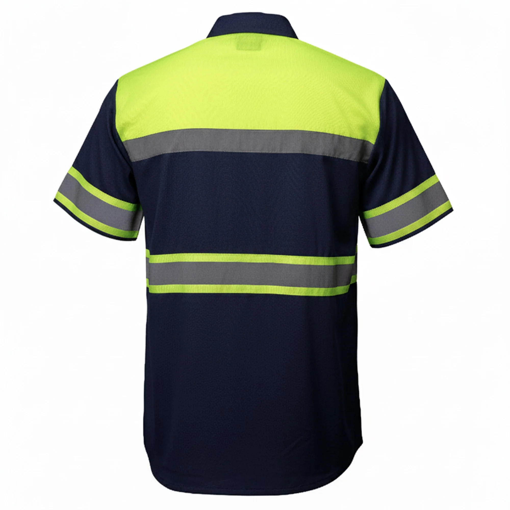 MMMCC Men’s Safeway Green/BlueMechanic Rider Ready Shirt w/ Reflective Strip MDM11614 - Image 11