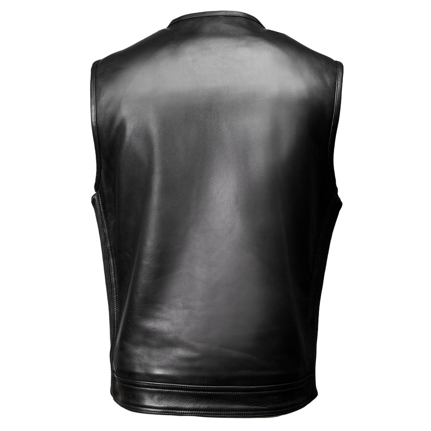 Milwaukee Motorcycle Clothing Co. Men's Quick-Draw Stylesh Premium Black Leather MC Biker Vest MMC30001 - Image 16